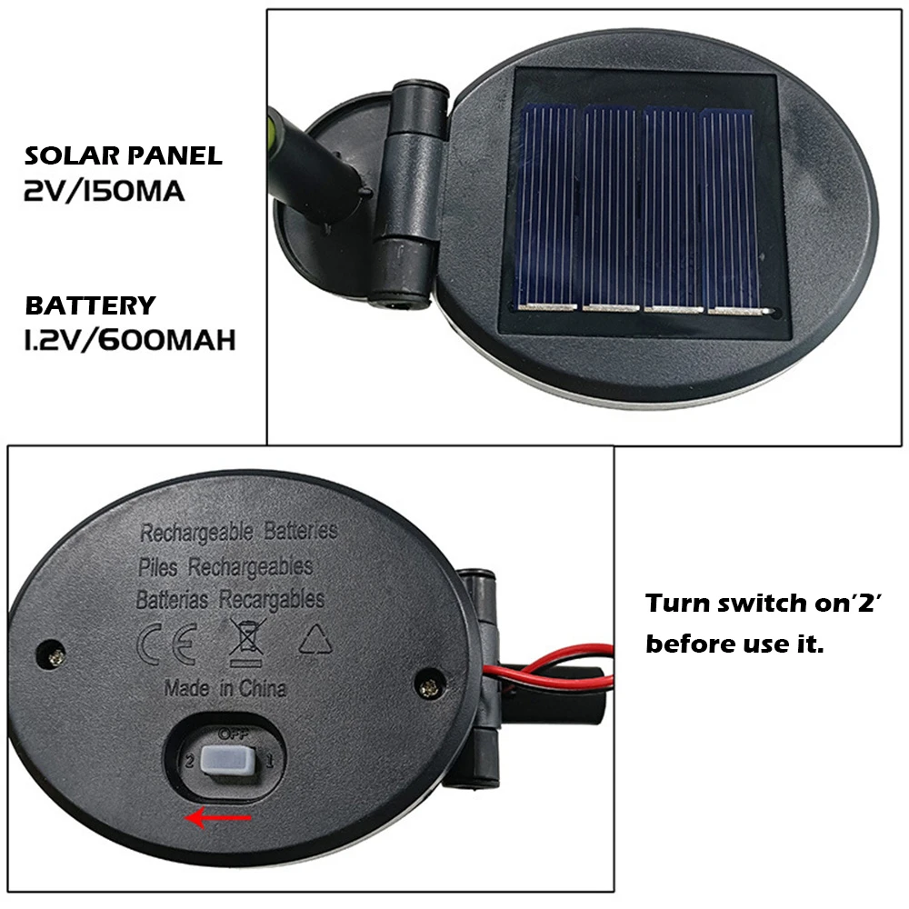 Luz Solar de jard&iacute;n, 42LED, &aacute;rbol Artificial, flor, Gardenia, exterior, impermeable, paisaje, camino, patio trasero, l&aacute;mpara Solar, 1 ud.