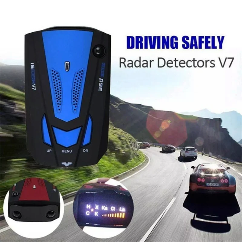 Detector de Radar l&aacute;ser para coche, sistema de alarma de velocidad para veh&iacute;culo, con instrucci&oacute;n de voz, Detector electr&oacute;nico de perros, 12v