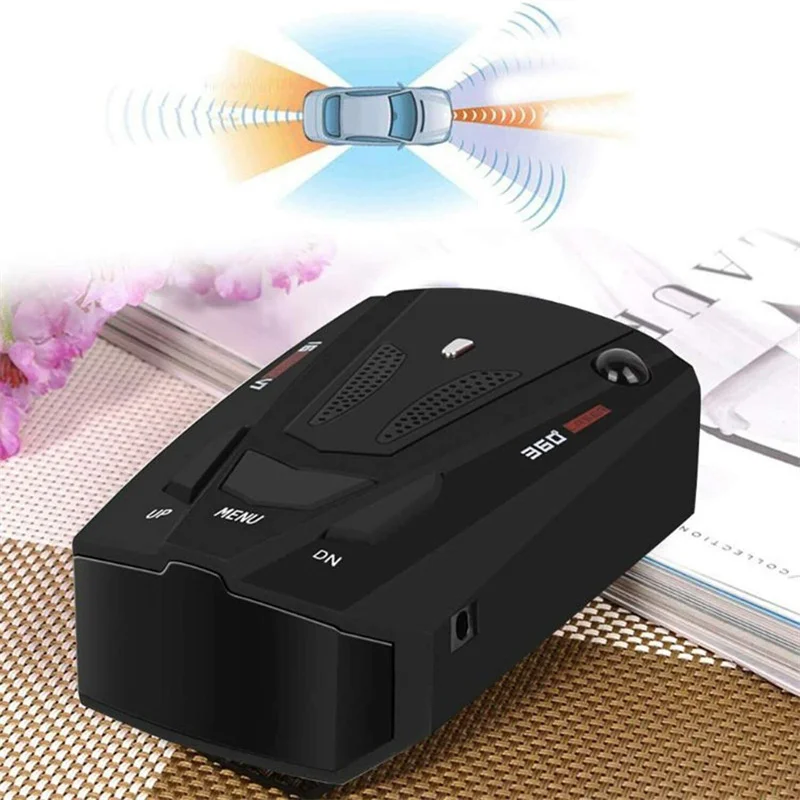 Detector de Radar l&aacute;ser para coche, sistema de alarma de velocidad para veh&iacute;culo, con instrucci&oacute;n de voz, Detector electr&oacute;nico de perros, 12v
