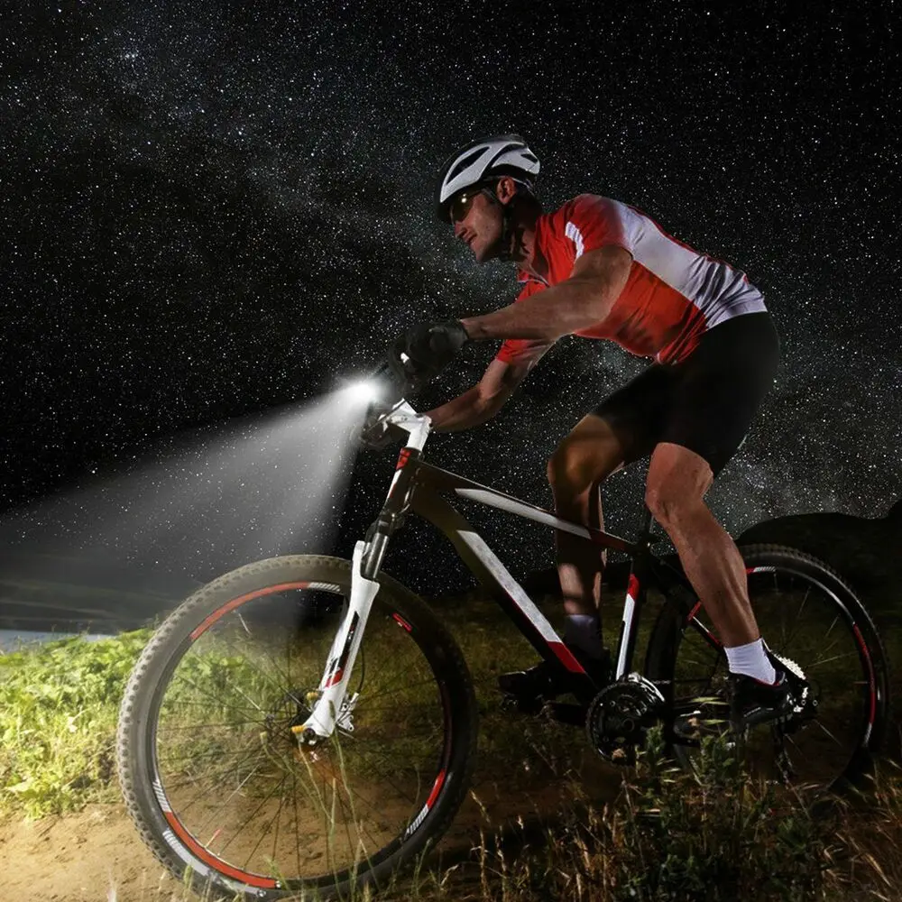 Luz delantera para bicicleta, pantalla de energ&iacute;a recargable por USB, luz Led para bicicleta, resistente al agua, linterna, accesorios para ciclismo