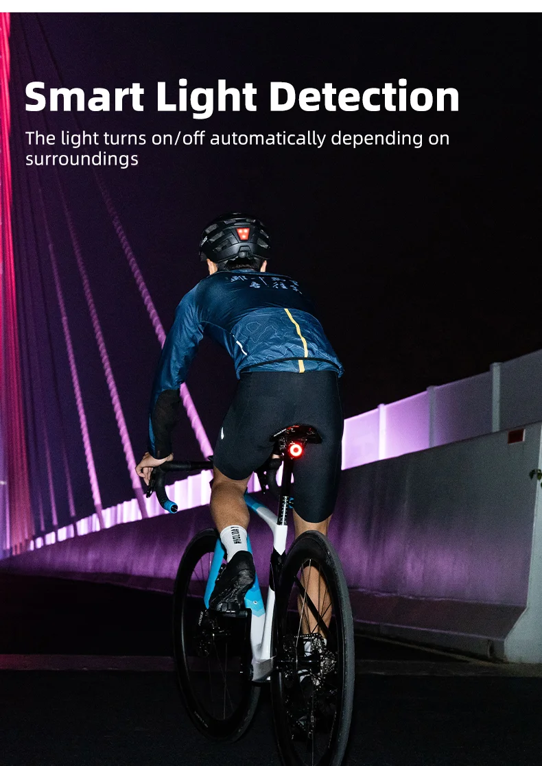 XOSS-luz trasera XR Pro Team Sync para bicicleta, con sensor de freno autom&aacute;tico, recargable, resistente al agua