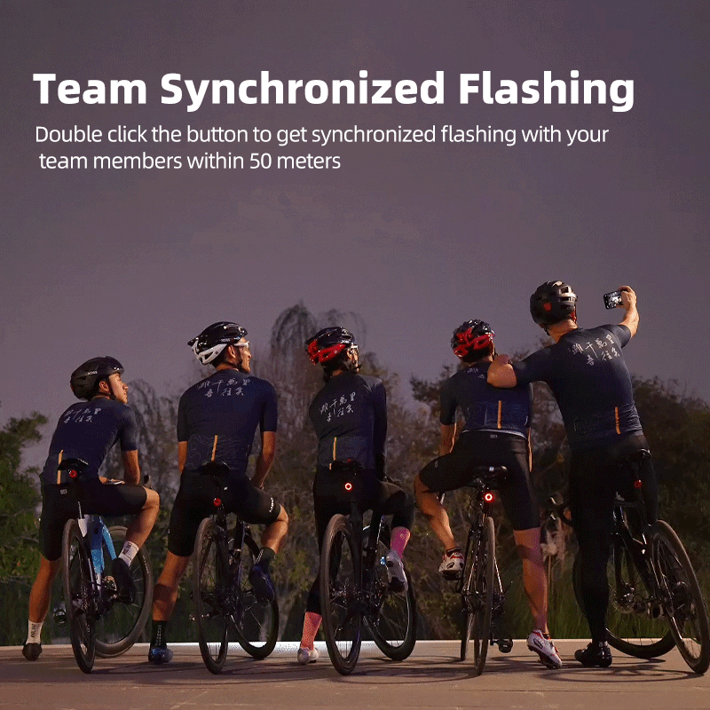 XOSS-luz trasera XR Pro Team Sync para bicicleta, con sensor de freno autom&aacute;tico, recargable, resistente al agua