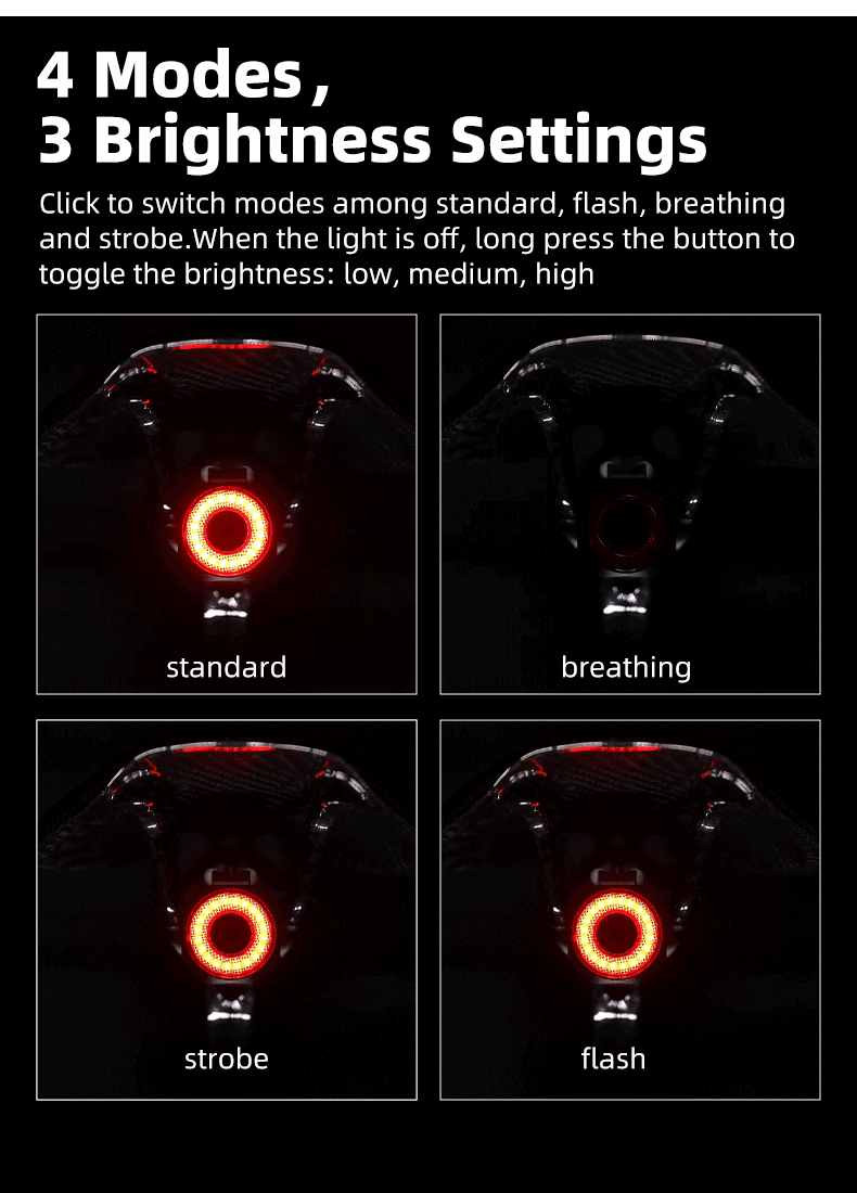 XOSS-luz trasera XR Pro Team Sync para bicicleta, con sensor de freno autom&aacute;tico, recargable, resistente al agua