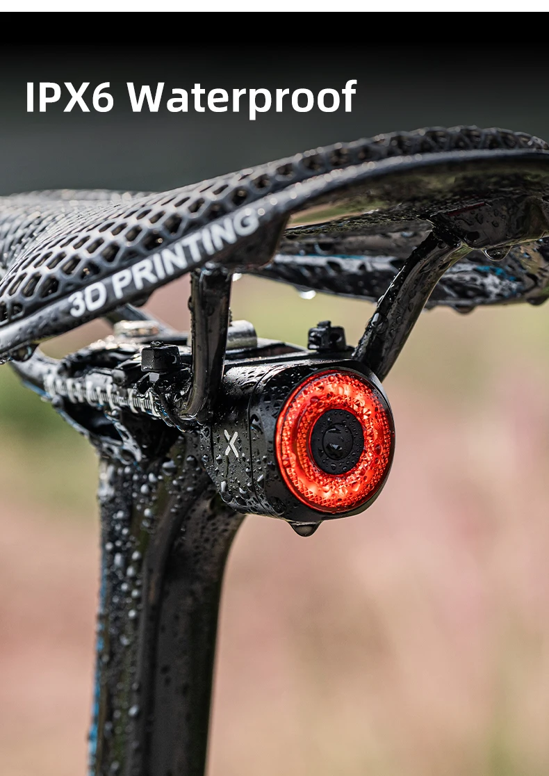 XOSS-luz trasera XR Pro Team Sync para bicicleta, con sensor de freno autom&aacute;tico, recargable, resistente al agua