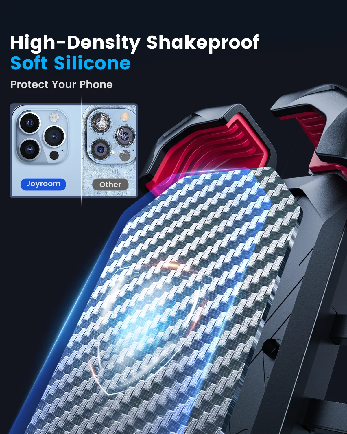 Joyroom-Soporte Universal de tel&eacute;fono para bicicleta, accesorio para bici de 360 a 7 pulgadas, a prueba de golpes, con Clip GPS, vista de 4,7 &deg;