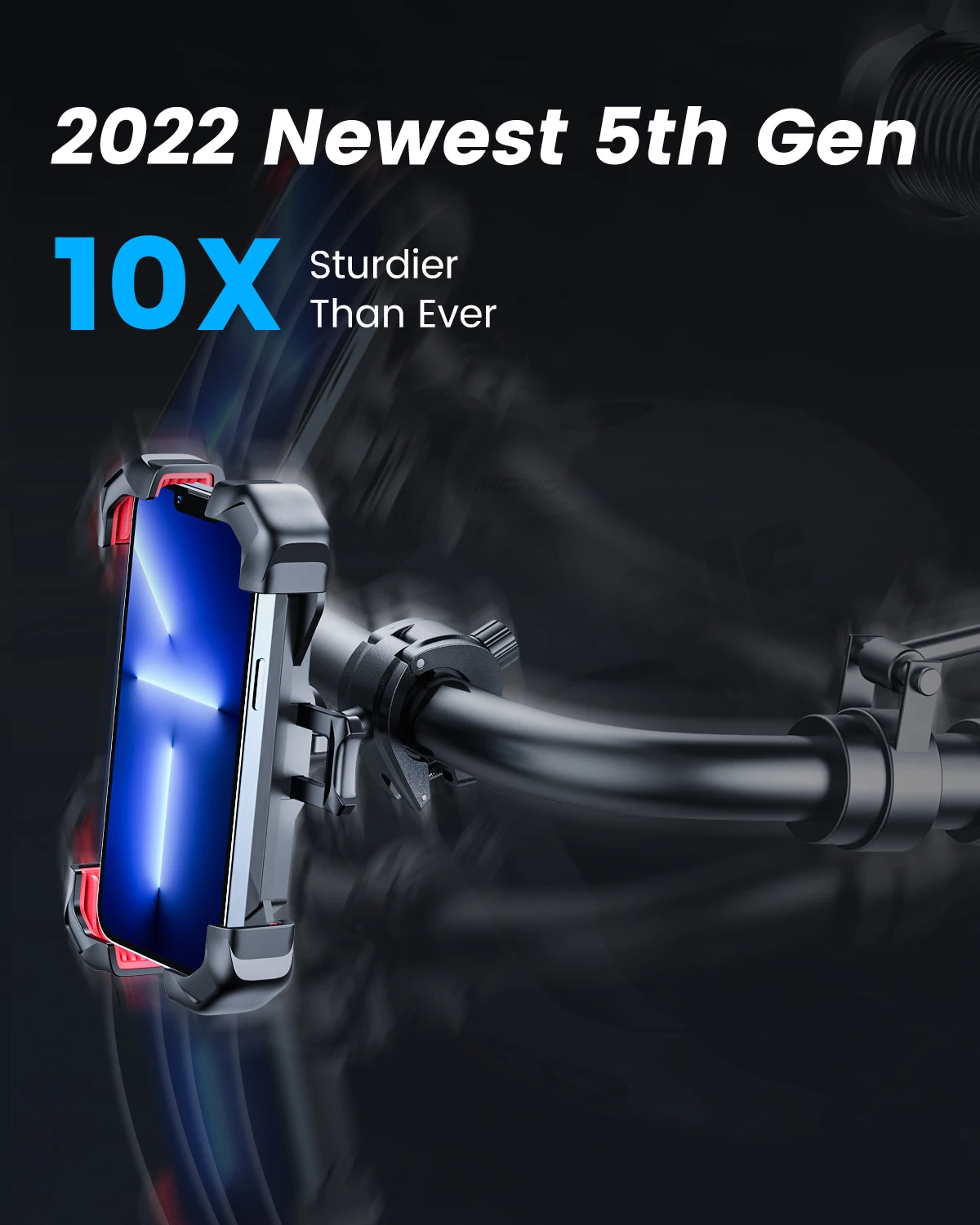 Joyroom-Soporte Universal de tel&eacute;fono para bicicleta, accesorio para bici de 360 a 7 pulgadas, a prueba de golpes, con Clip GPS, vista de 4,7 &deg;