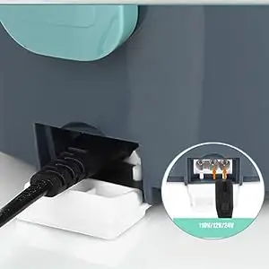 Fiambrera el&eacute;ctrica de 1,5 L y 60W, calentador de alimentos port&aacute;til para coche o hogar, a prueba de fugas, calefacci&oacute;n para el almuerzo, microondas para camioneros