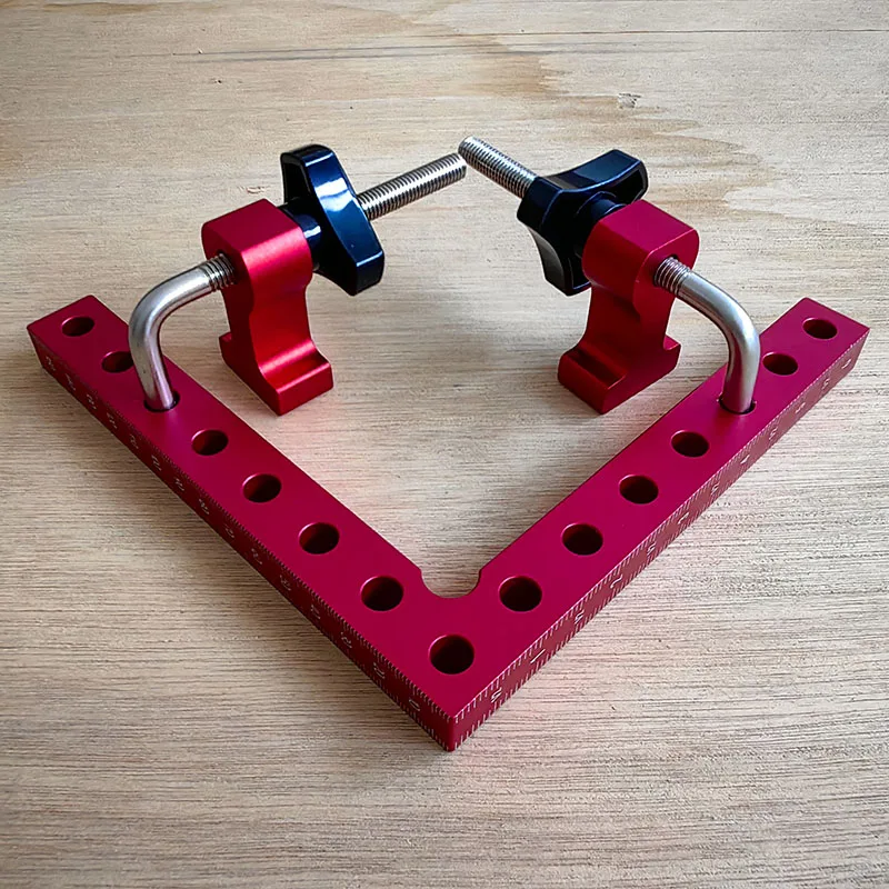 Cuadrados de posicionamiento de 90 grados, abrazaderas de &aacute;ngulo recto para carpinter&iacute;a, abrazadera de esquina, Herramienta de sujeci&oacute;n de carpintero para armarios