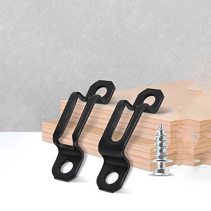 Conector Invisible para gabinete de madera, montaje de bisagra de armario de Metal para carpinter&iacute;a, soporte de muebles, tornillo empotrado, sujetador, 10 piezas, 2 en 1