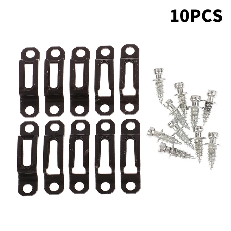 Conector Invisible para gabinete de madera, montaje de bisagra de armario de Metal para carpinter&iacute;a, soporte de muebles, tornillo empotrado, sujetador, 10 piezas, 2 en 1