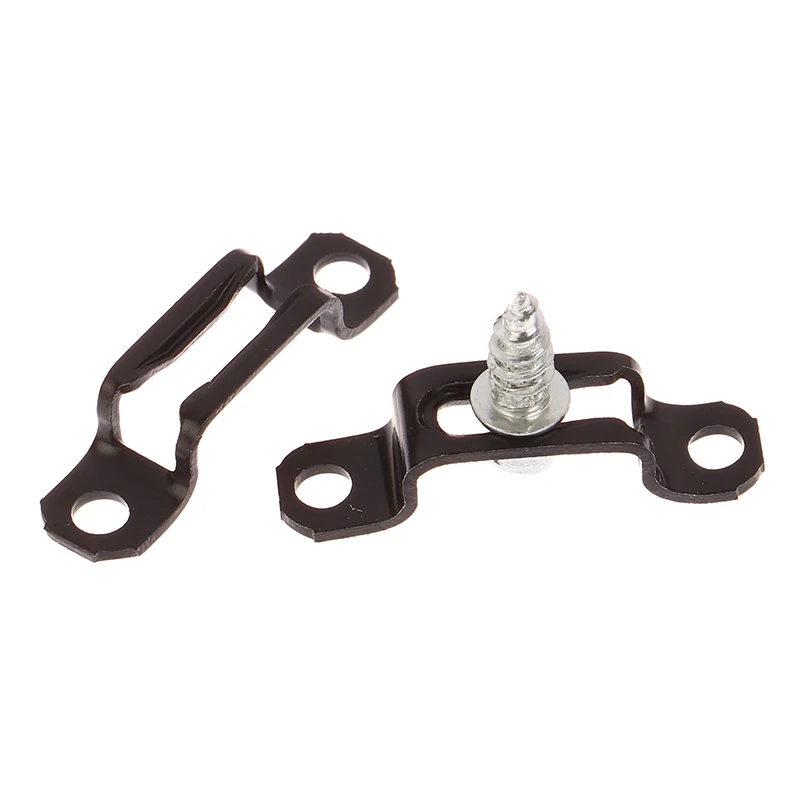 Conector Invisible para gabinete de madera, montaje de bisagra de armario de Metal para carpinter&iacute;a, soporte de muebles, tornillo empotrado, sujetador, 10 piezas, 2 en 1
