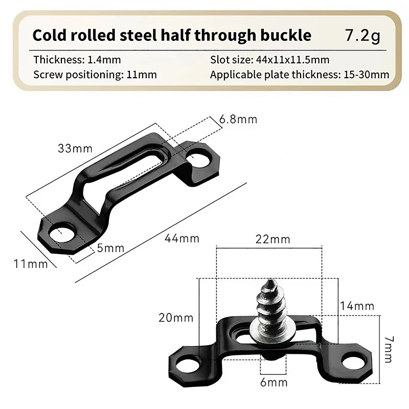 Conector Invisible para gabinete de madera, montaje de bisagra de armario de Metal para carpinter&iacute;a, soporte de muebles, tornillo empotrado, sujetador, 10 piezas, 2 en 1