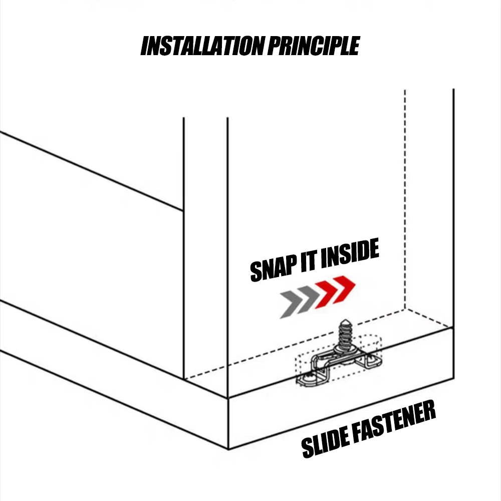 Conectores invisibles para gabinete, montaje de bisagras de armario de Metal para carpinter&iacute;a, soporte de conexi&oacute;n de muebles, sujetador de tornillo empotrado