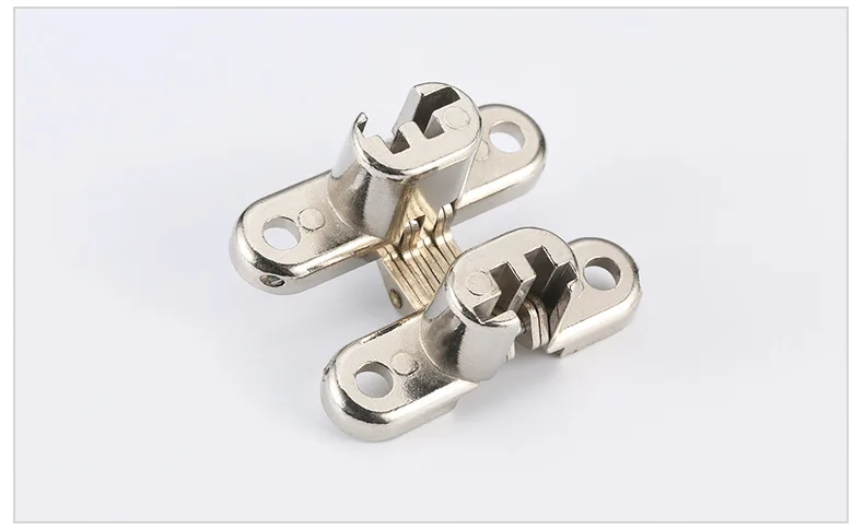 Bisagras invisibles de cierre silencioso, bisagra cruzada oculta, puerta de armario, cajas de madera para muebles plegables, 2 piezas, 12x43MM