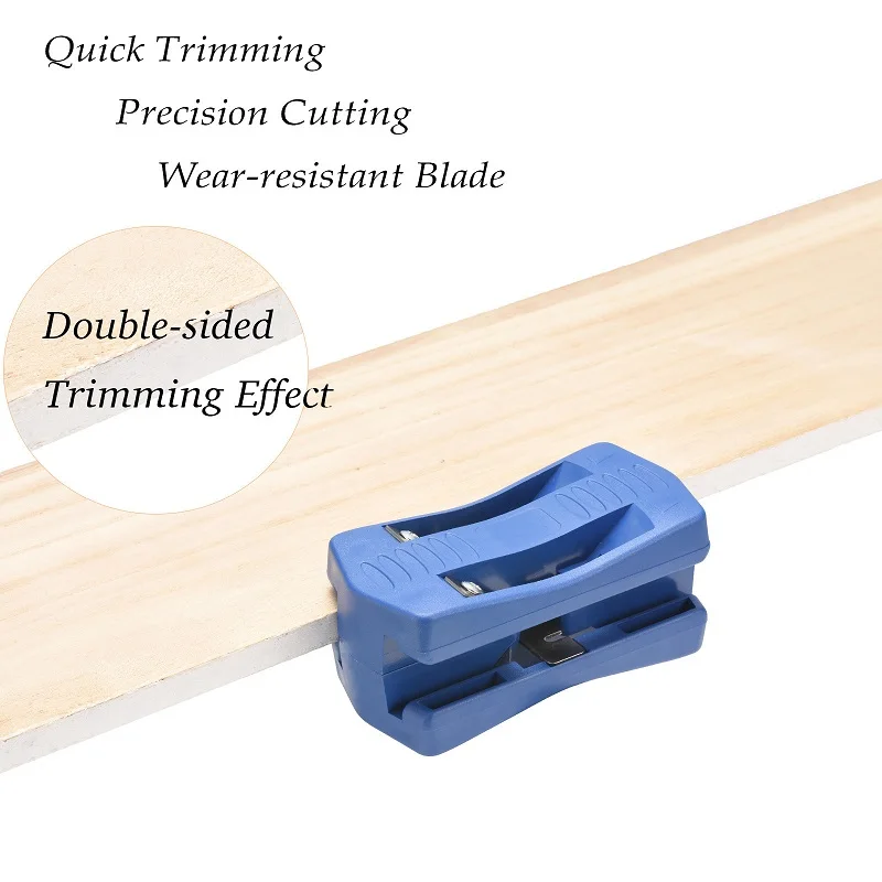 Juego de m&aacute;quina de bandas laterales de madera Recortadora de doble borde Recorte de cabeza y cola de madera para pl&aacute;stico PVC Contrachapado Herramientas manuales para trabajar la madera