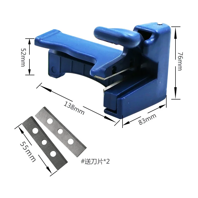 Juego de m&aacute;quina de bandas laterales de madera Recortadora de doble borde Recorte de cabeza y cola de madera para pl&aacute;stico PVC Contrachapado Herramientas manuales para trabajar la madera