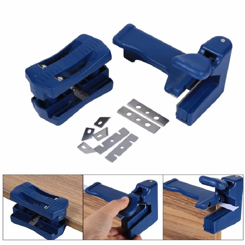 Juego de m&aacute;quina de bandas laterales de madera Recortadora de doble borde Recorte de cabeza y cola de madera para pl&aacute;stico PVC Contrachapado Herramientas manuales para trabajar la madera
