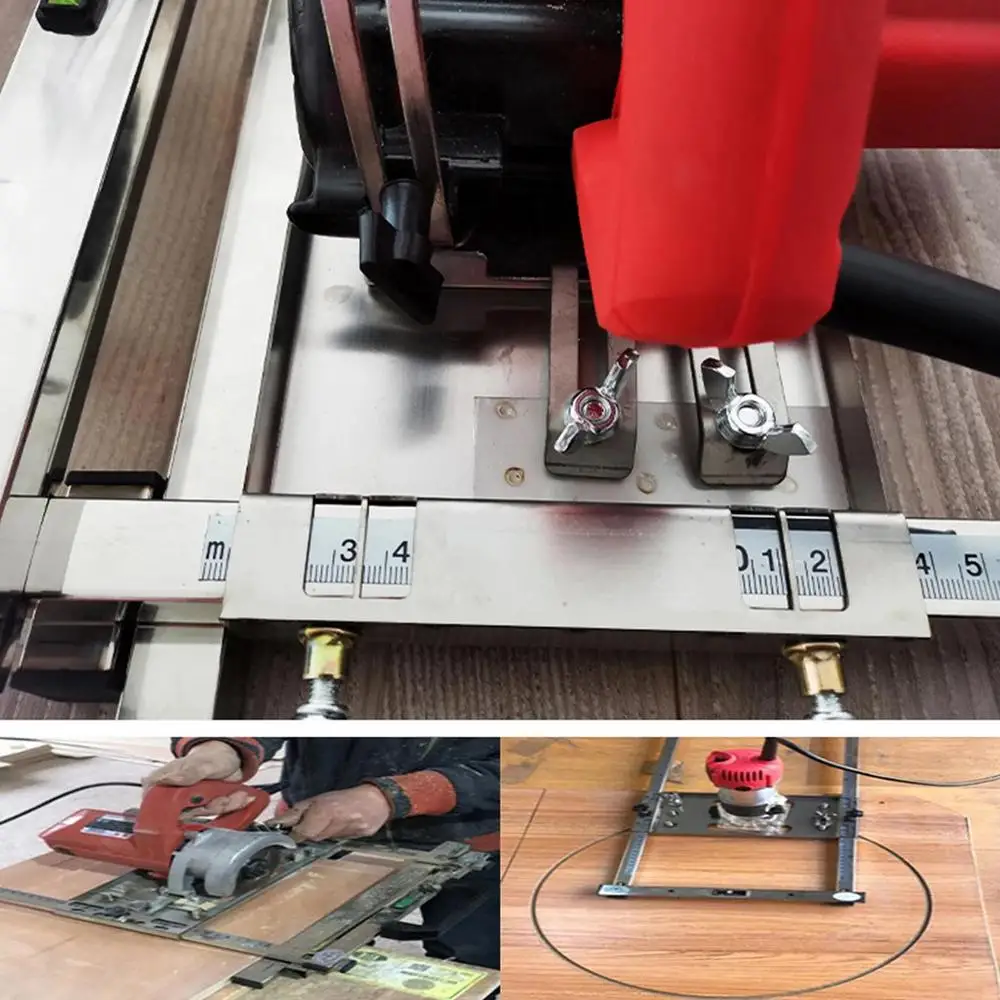 Cortador de tablero de carpinter&iacute;a adecuado para m&aacute;quinas de corte de sierra Circular el&eacute;ctrica, m&aacute;quina de corte de tablero de respaldo de posicionamiento r&aacute;pido
