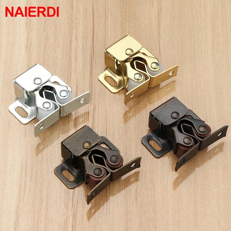 NAIERDI-Tope de puerta con im&aacute;n para armario, Tope de puerta, amortiguador para herrajes, accesorios para muebles