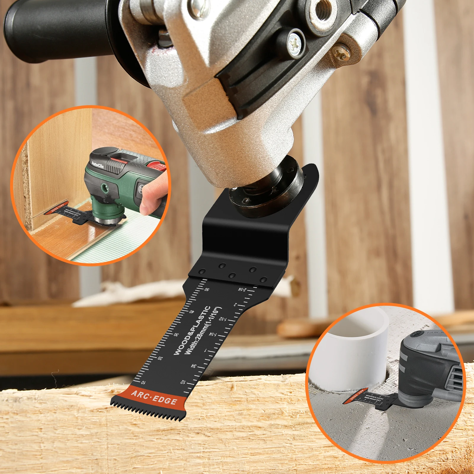 Hojas de sierra oscilantes bimetálicas, 21 piezas, borde de arco, multiherramienta, corte rápido, para cortar madera, plástico y Metal Hojas de sierra oscilantes bimetálicas, 21 piezas, borde de arco, multiherramienta, corte rápido, para cortar madera, plástico y Metal