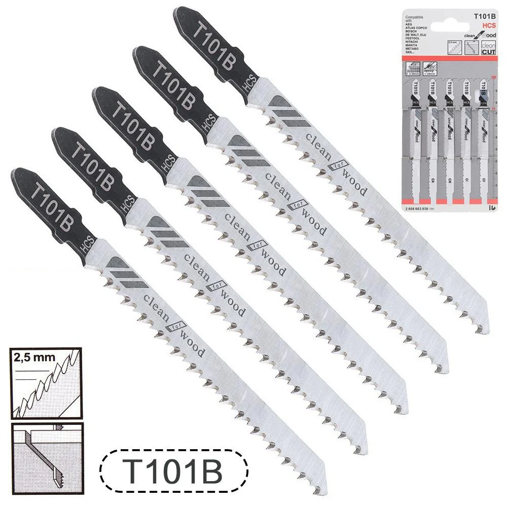 STONEGO-Juego de hojas de sierra HCS, v&aacute;stago en T para corte de madera y Metal, T101B, T101D, T144D, T101BR, T244D, T127D, T111C, T111D, 100mm