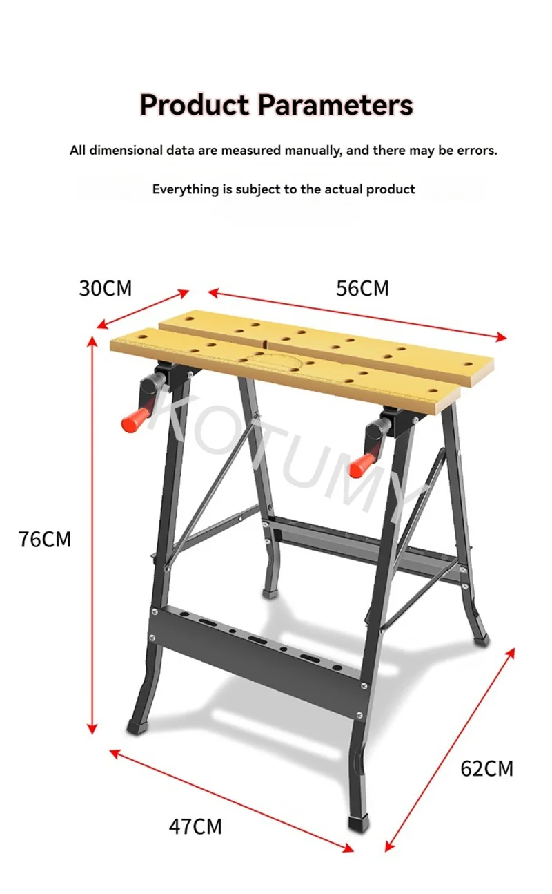 Banco de trabajo multifuncional para carpinter&iacute;a, sierra de mesa plegable, herramienta combinada port&aacute;til para el hogar, decoraci&oacute;n de madera