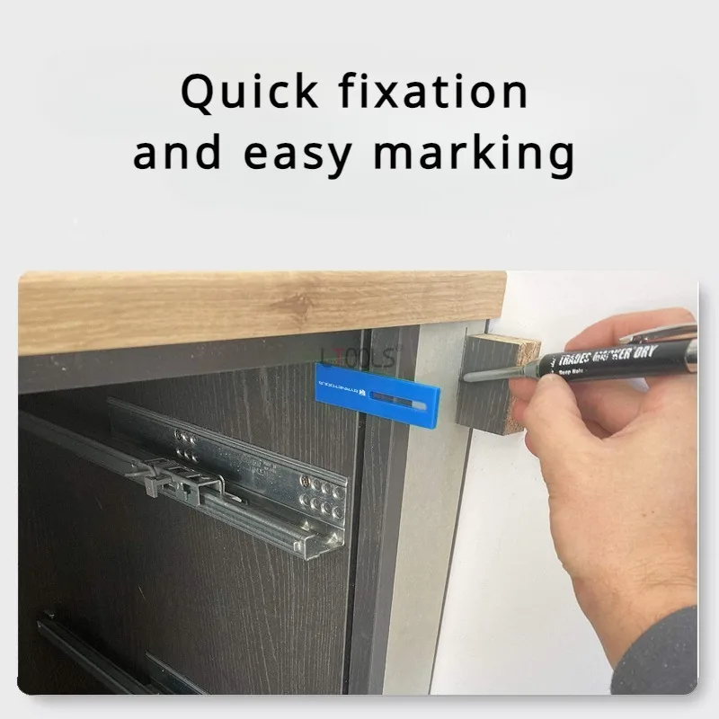 Clip de fijaci&oacute;n de cierre de madera, accesorio de medici&oacute;n y marcado, armario, tablero de madera, herramientas de instalaci&oacute;n de carpinter&iacute;a, 3 piezas, 18mm