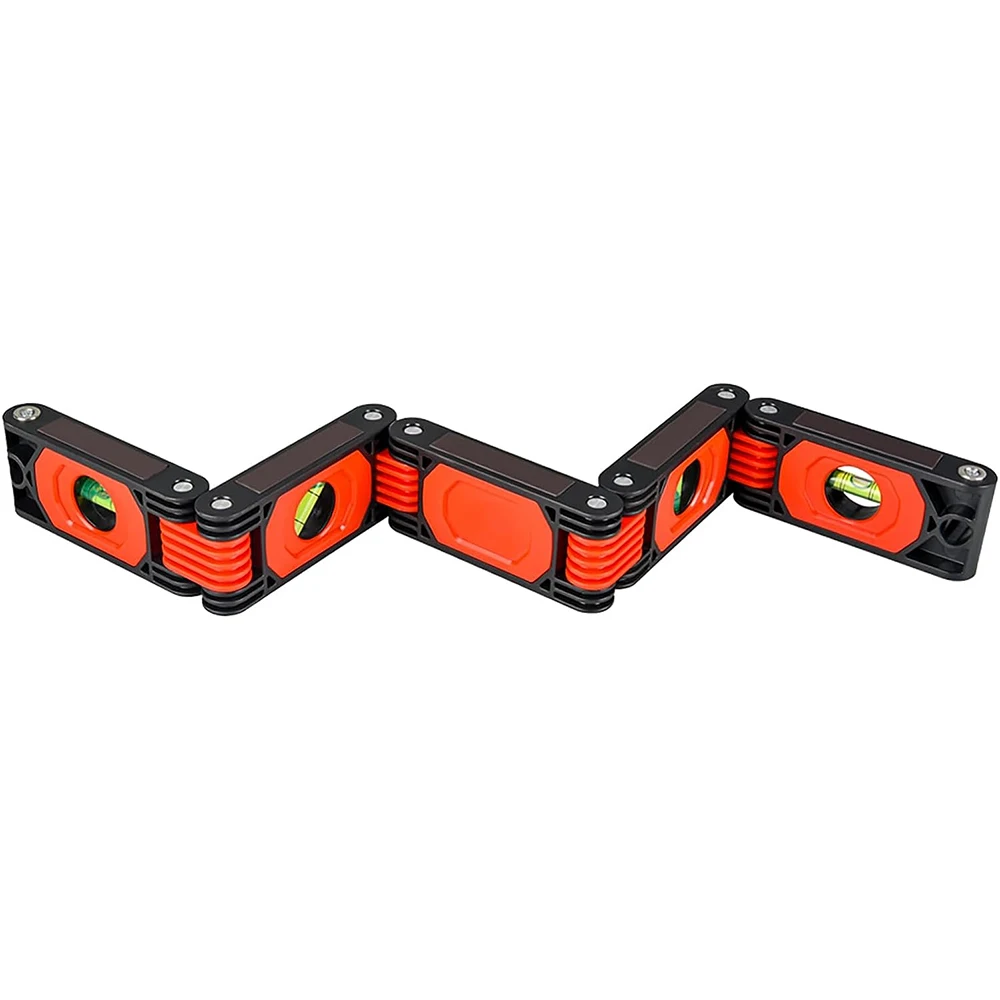 Nivel plegable multifunci&oacute;n con medidas de precisi&oacute;n, niveles de esp&iacute;ritu magn&eacute;ticos ajustables con 4 burbujas legibles para carpinter&iacute;a