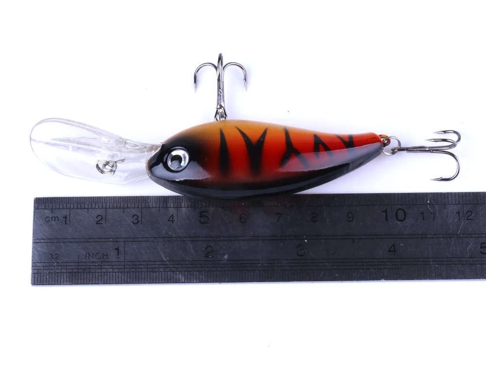 Hengjia-se&ntilde;uelo de Pesca de manivela Wobbler, 14g, 10cm, Minnow Isca Artificial, Crankbait, Leurre de Lucio, aparejos de Pesca de arrastre