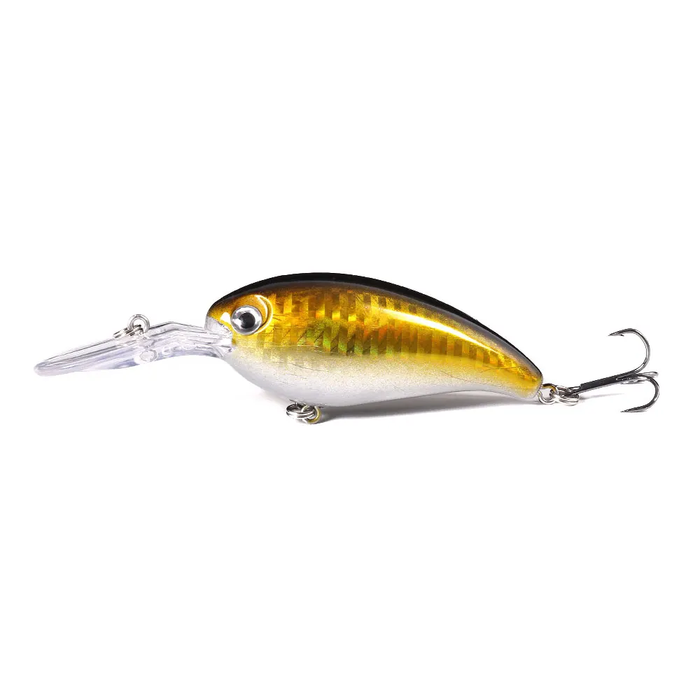 Hengjia-se&ntilde;uelo de Pesca de manivela Wobbler, 14g, 10cm, Minnow Isca Artificial, Crankbait, Leurre de Lucio, aparejos de Pesca de arrastre