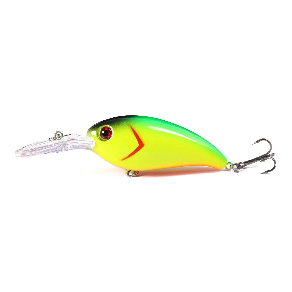 Hengjia-se&ntilde;uelo de Pesca de manivela Wobbler, 14g, 10cm, Minnow Isca Artificial, Crankbait, Leurre de Lucio, aparejos de Pesca de arrastre