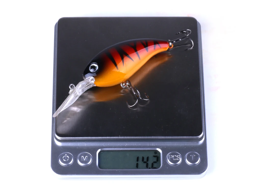 Hengjia-se&ntilde;uelo de Pesca de manivela Wobbler, 14g, 10cm, Minnow Isca Artificial, Crankbait, Leurre de Lucio, aparejos de Pesca de arrastre