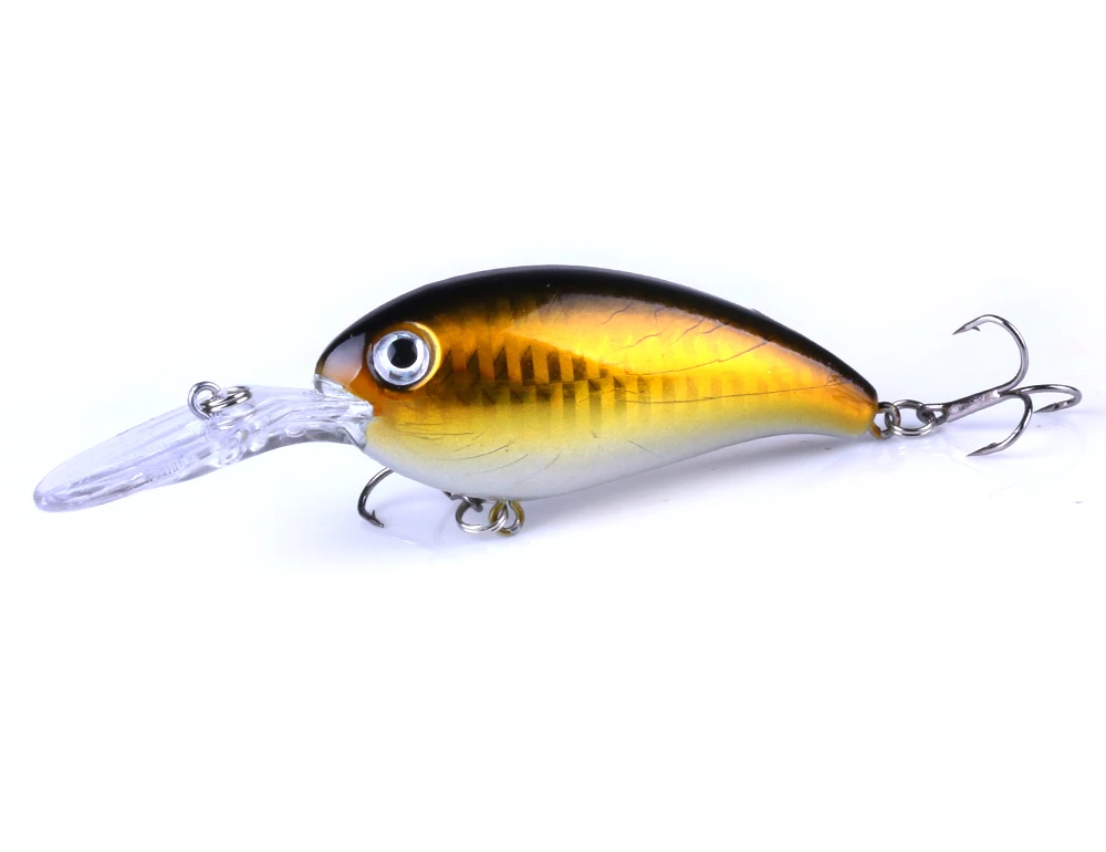 Hengjia-se&ntilde;uelo de Pesca de manivela Wobbler, 14g, 10cm, Minnow Isca Artificial, Crankbait, Leurre de Lucio, aparejos de Pesca de arrastre