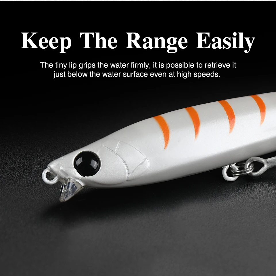 TSURINOYA-se&ntilde;uelo de pesca que se hunde, 85S, 105S, l&aacute;piz de labio corto, AIRAZOR, 85mm, 20g, 105mm, 30g, m&aacute;ximo 90m, cebos duros de fundici&oacute;n larga para agua salada