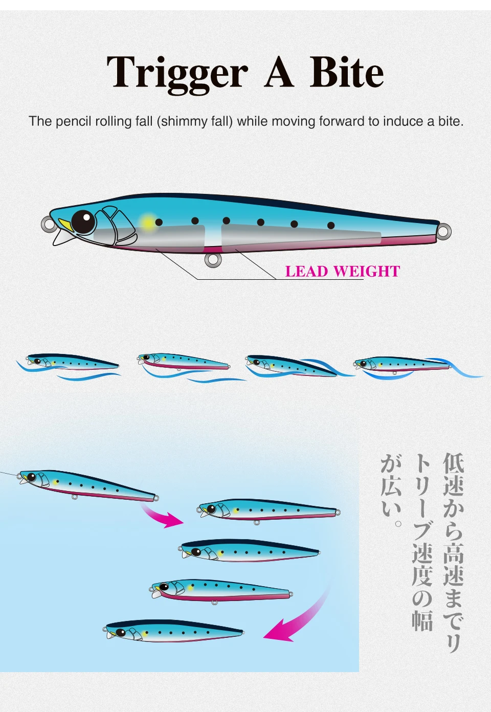 TSURINOYA-se&ntilde;uelo de pesca que se hunde, 85S, 105S, l&aacute;piz de labio corto, AIRAZOR, 85mm, 20g, 105mm, 30g, m&aacute;ximo 90m, cebos duros de fundici&oacute;n larga para agua salada