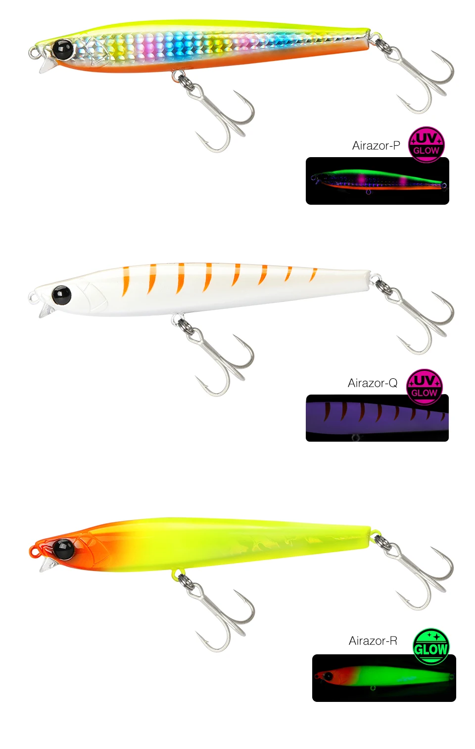 TSURINOYA-se&ntilde;uelo de pesca que se hunde, 85S, 105S, l&aacute;piz de labio corto, AIRAZOR, 85mm, 20g, 105mm, 30g, m&aacute;ximo 90m, cebos duros de fundici&oacute;n larga para agua salada