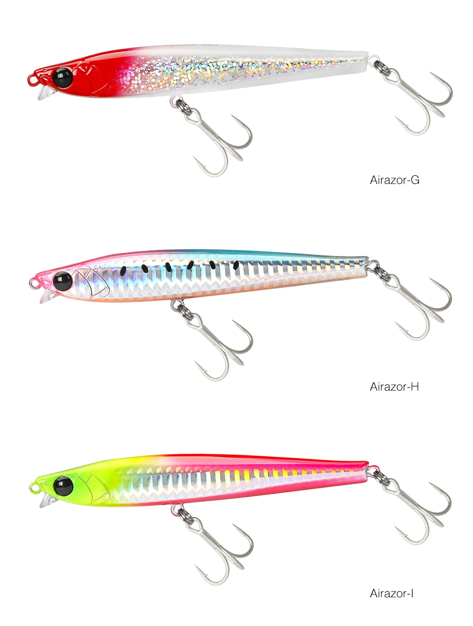 TSURINOYA-se&ntilde;uelo de pesca que se hunde, 85S, 105S, l&aacute;piz de labio corto, AIRAZOR, 85mm, 20g, 105mm, 30g, m&aacute;ximo 90m, cebos duros de fundici&oacute;n larga para agua salada