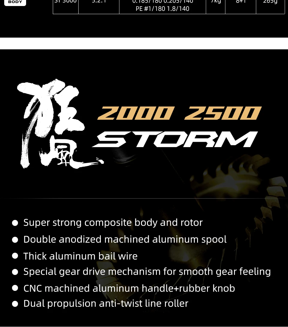 TSURINOYA-carrete de pesca Spining ST 2000S 2500S 3000S, carrete de Metal poco profundo de fundici&oacute;n larga, ultraligero, rueda de lubina 5,2: 1