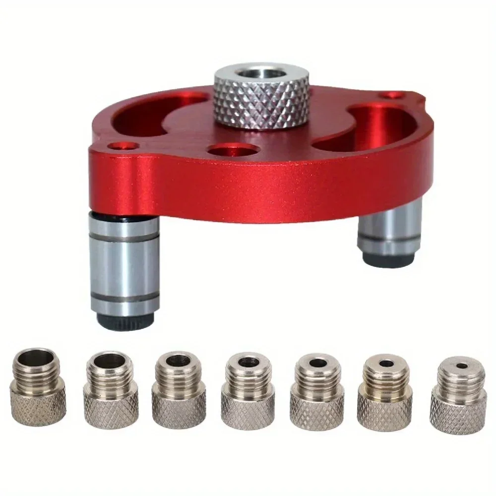 Plantilla de espiga autocentrante, gu&iacute;a de taladro de mano para agujeros rectos, perforadora de agujeros de Panel de madera, herramienta Localizadora