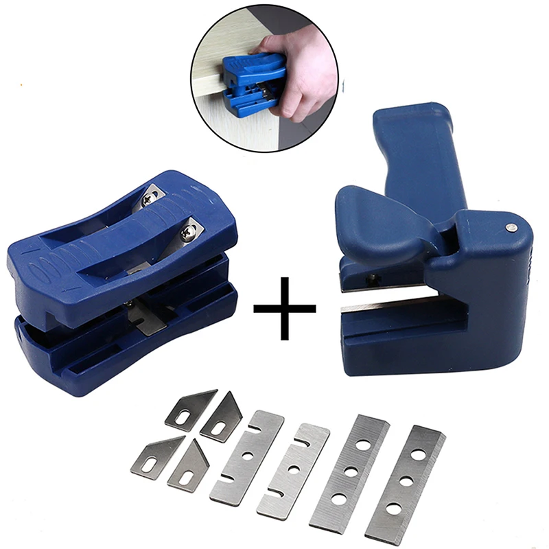 Recortadora de bandas de borde, m&aacute;quina de bandas laterales de madera, pl&aacute;stico, PVC, madera contrachapada, melamina, cabezal de madera Manual, herramienta de carpinter&iacute;a de recorte de cola
